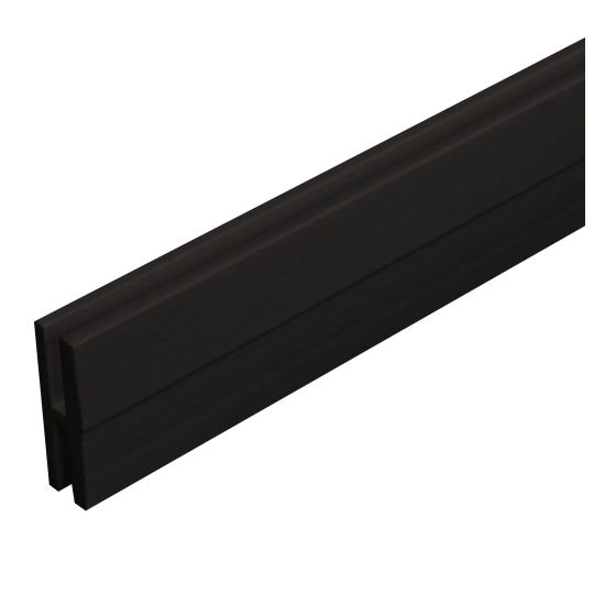 H-Channel Moulding for Lattice or Privacy Panels – PVC – Black – 8’
