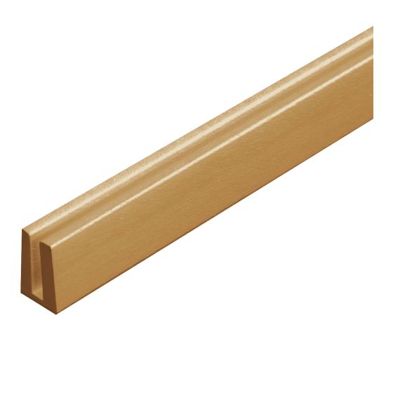 Moulure en U pour treillis panneau d’intimité, PVC, cèdre, 8’