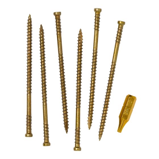 Vis RT Composite pour boiseries, calibre #8, 3-1/8 po, paq. de 3 500