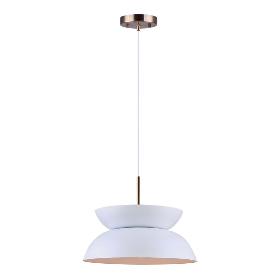 Spezia Pendant Light – 13" – White-Gold