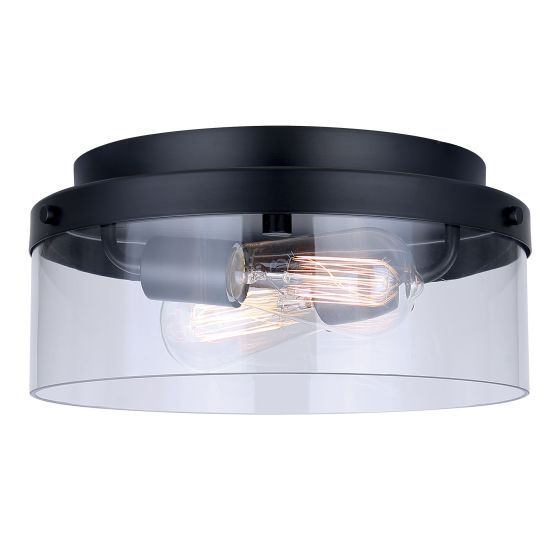 Flushmount – Quenzia – Black - 12"