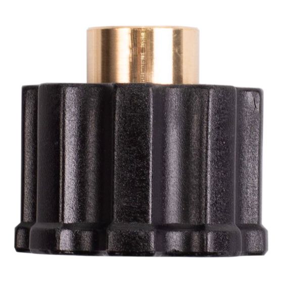 Adaptateur, FNPT x femelle, M22, gris/noir, 1/4"
