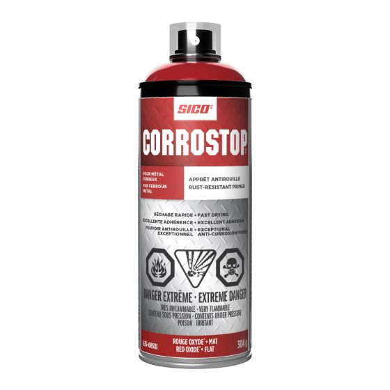 Émail antirouille, Corrostop, brillant, rouge oxide, 312 g