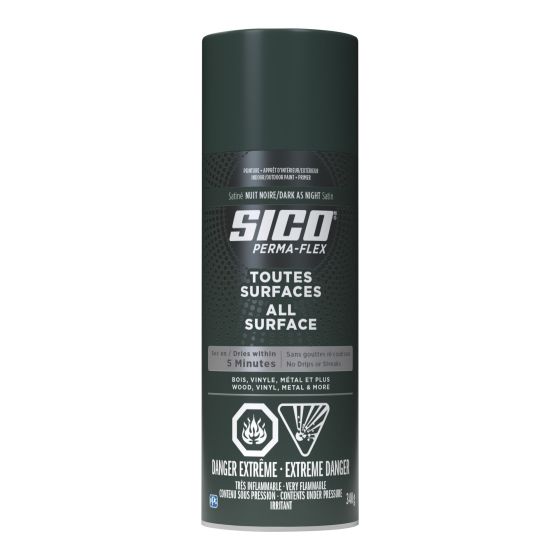 Exterior Paint and Primer - Permaflex - Satin - Dark As Night - 340 g