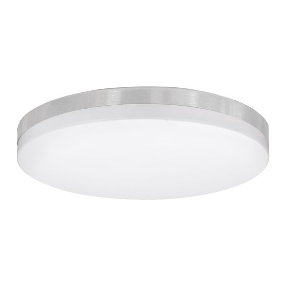 Plafonnier Orelis, DEL, 3 CCT, 11", nickel brossé, 2/pqt