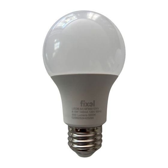 LED A19 Bulb – Non-Dimmable – 8.5 W – Daylight – 24/Pkg