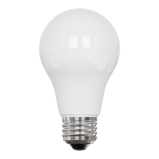 LED Light Bulb, A19, Daylight, 6W, Non-Dimmable, 4/Pkg