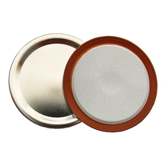 Couvercles pour pots Mason 1 pièce, ouverture régulière, diamètre de 68 mm, 12/pqt
