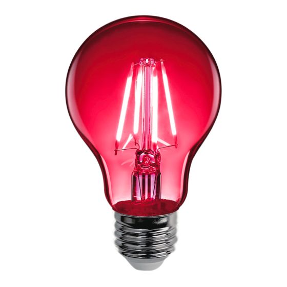 A19 LED Red Bulb – 4.5 W – Dimmable