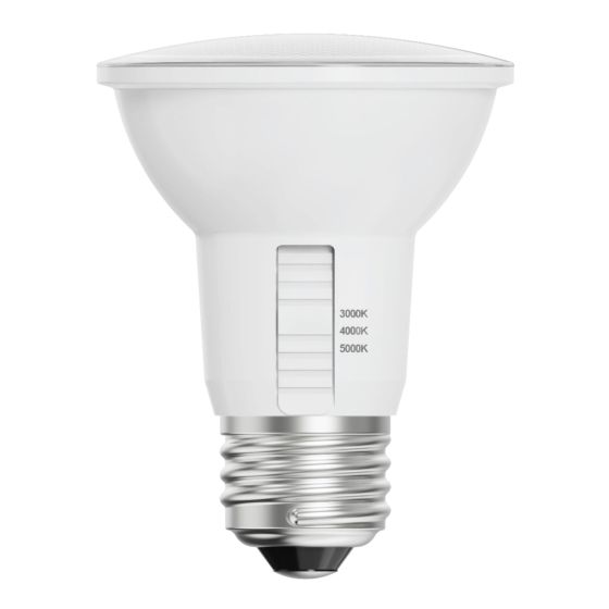 Ampoule DEL PAR20, 3CCT, 7 W, 500 lumens, intensité variable, 1/Pkg
