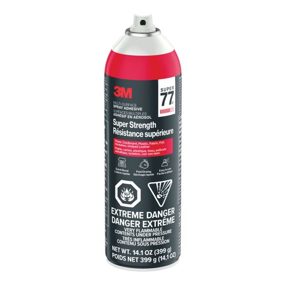Super 77 Multi-Surface Spray Adhesive, Super Strength, 399 g