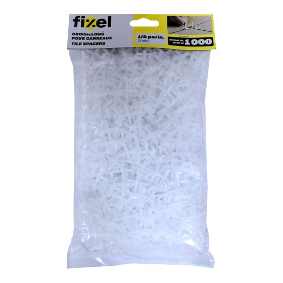 Tile Spacers - 1/8" - Polypropylene - 1000/Pkg