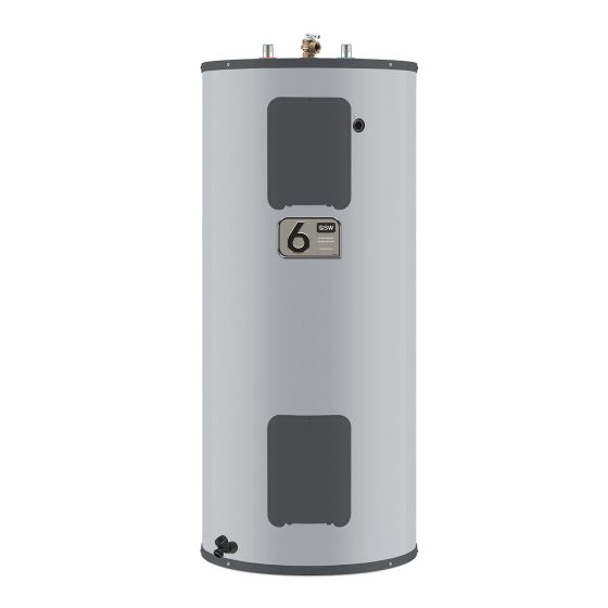 Chauffe-eau électrique, 40 gal, entrée par le haut