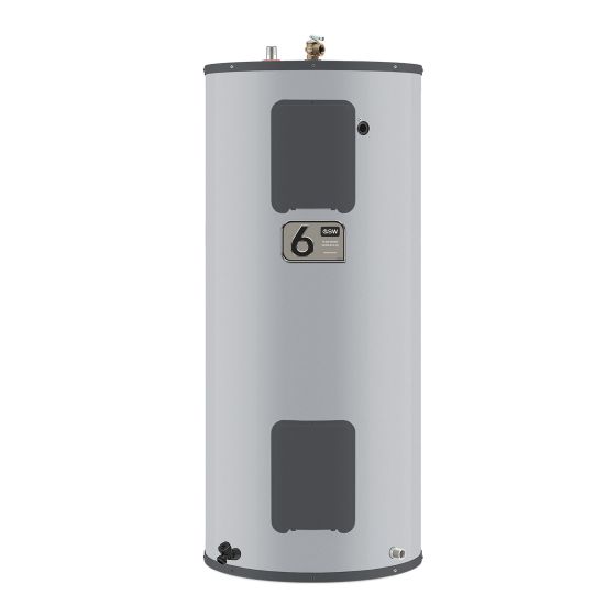 Chauffe-eau électrique, 40 gal, entrée par le bas