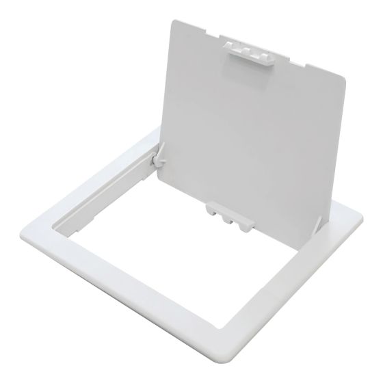 Panneau d'accès en plastique, 12" x 12", blanc