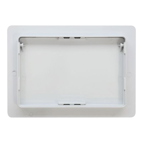 Panneau d’accès en plastique, réversible, 6" x 9", blanc