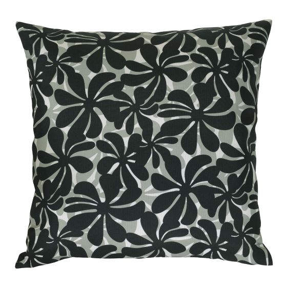 Coussin d'extérieur, motif monochrome, 16" x 16"