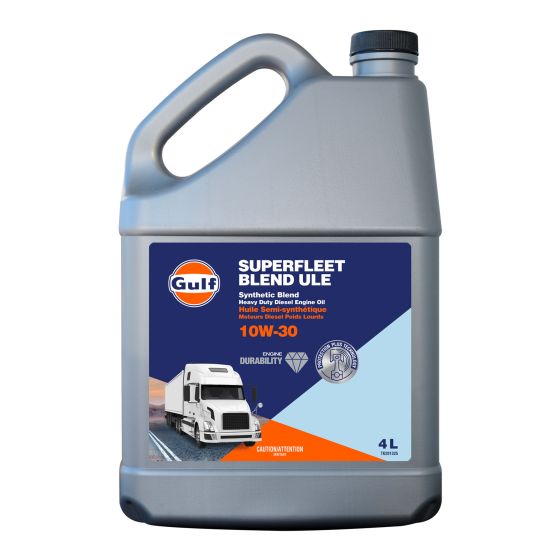 Huile moteur diesel semi-synthétique 10W-30, API CK-4, 4 L