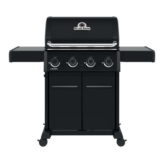 Barbecue au gaz Crown 420 Shadow, 4 brûleurs à double tube, 40 000 BTU