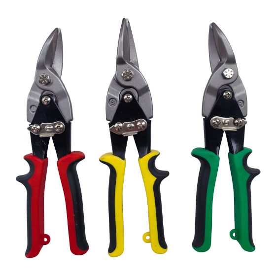 Aviation Snips Set - CRV Steel - 3-Piece