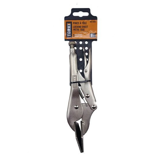 Locking Pliers - Sheet Metal Jaws - 8" - Steel
