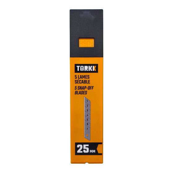 Snap-Off Utility Knife Blades - 25mm - 5/Pkg