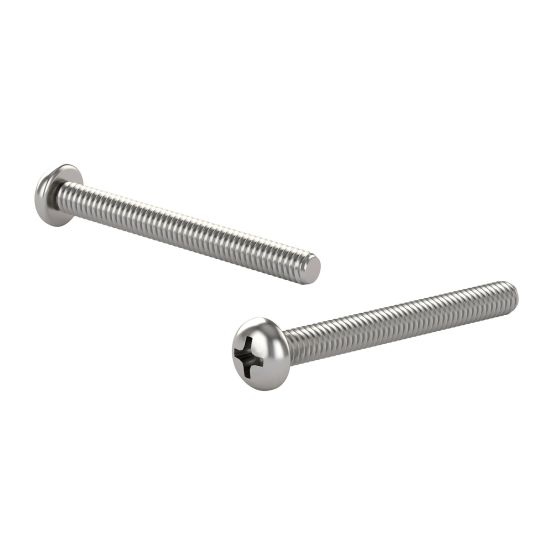 Vis mécaniques, 6-32 x 1/2", acier inoxydable, type B, 7/pqt