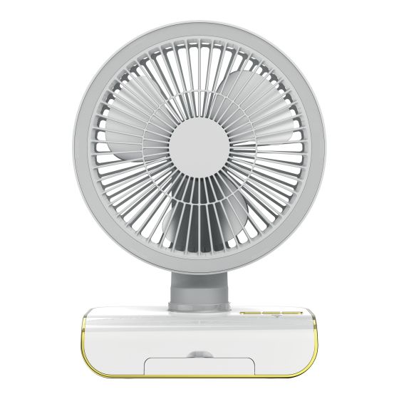 USB Table Fan - 6" - 5 Speeds - LED Light