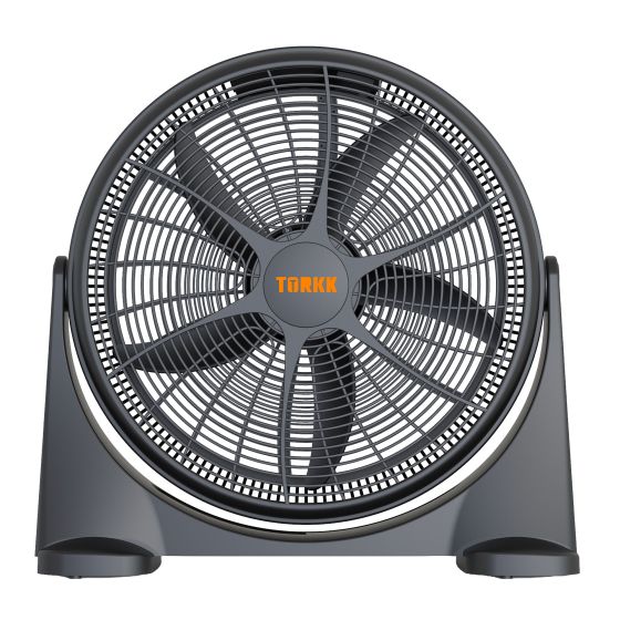 20" Heavy-Duty Floor Fan - 3 Speeds - Matte Black