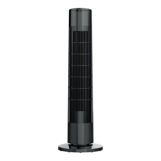 Tower Fan - Remote Control - 29" - 3-Speed - Black