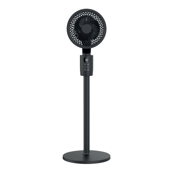 3D Air Circulation Fan - 8" - Remote Control - 3-Speed - Black
