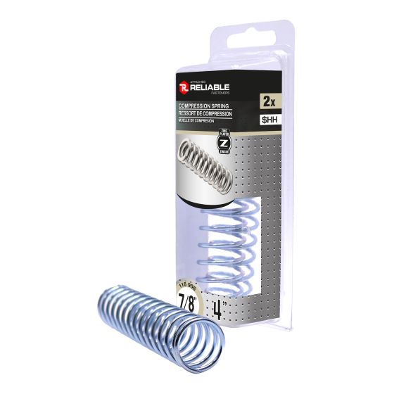 Ressorts de compression, 7/8" x 4", 2/pqt