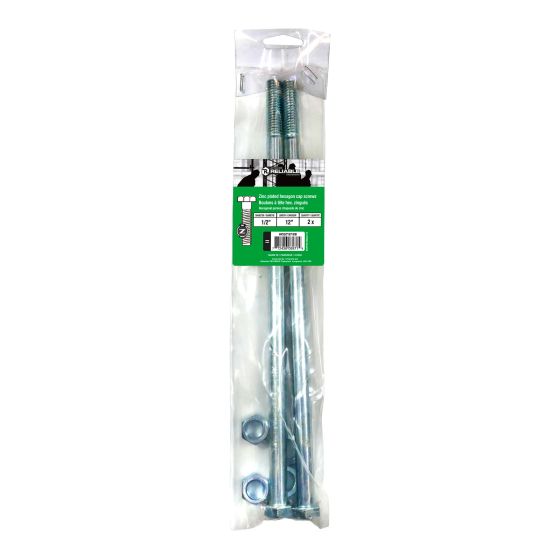 Boulons tire-fonds, 1/2" x 7", grade A, galvanisé, 2/pqt