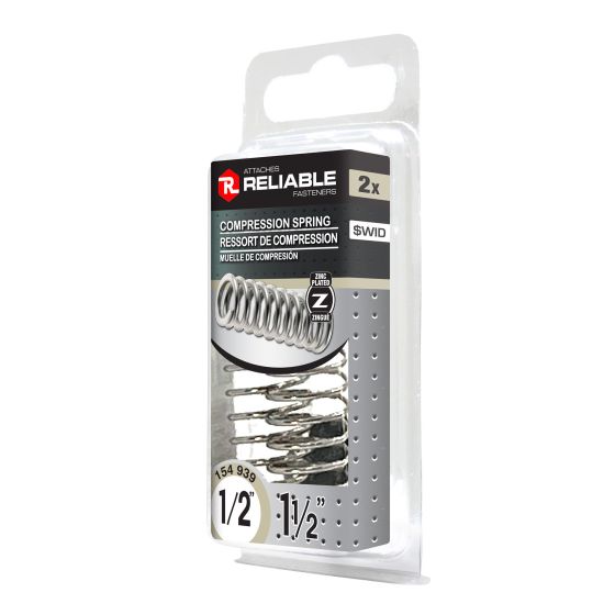 Ressorts de compression, 1/2" x 1 1/2", 2/pqt
