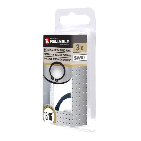 External Retaining Rings - 13/16" - 3/Pkg