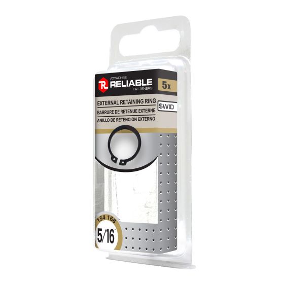 External Retaining Rings - 5/16" - 5/Pkg