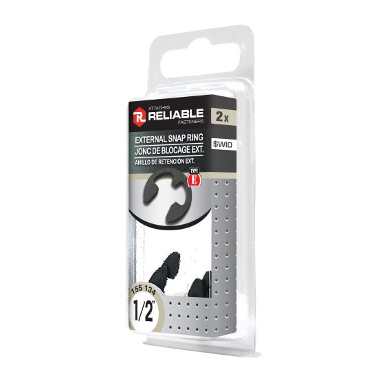 Joncs de blocage externes, 1/2", 2/pqt