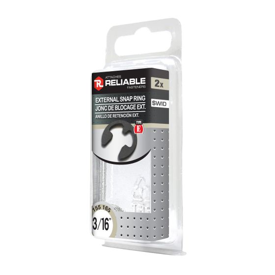 Joncs de blocage externes, 3/16", 2/pqt