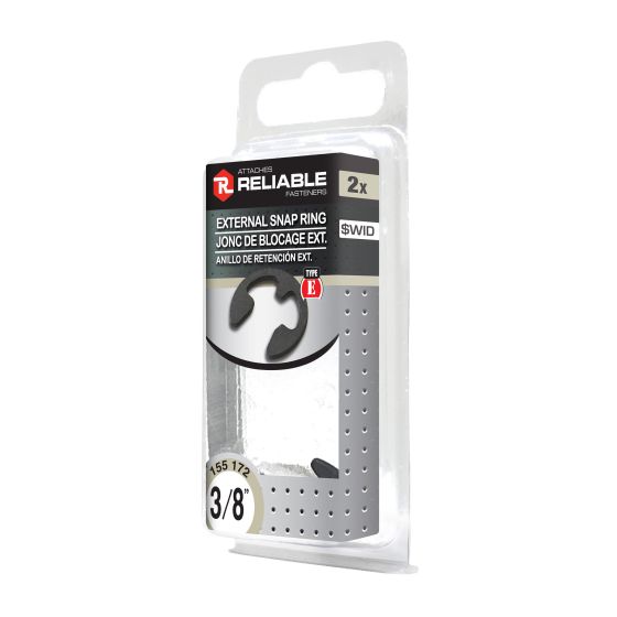 Joncs de blocage externes, 3/8", 2/pqt