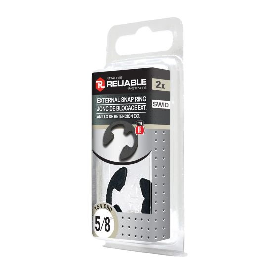 Joncs de blocage externes, 5/8", 2/pqt
