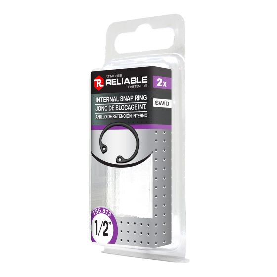 Internal Snap Rings - 1/2" - Black - 2/Pkg