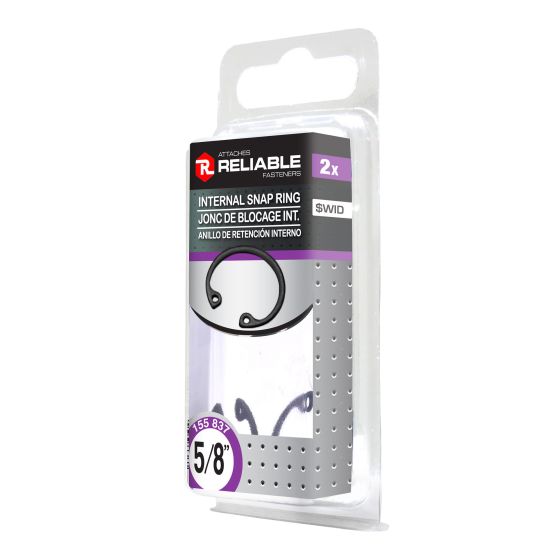 Internal Snap Rings - 5/8" - Black - 2/Pkg