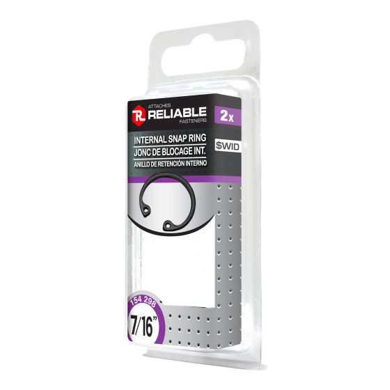 Internal Snap Rings - 7/16" - Black - 2/Pkg