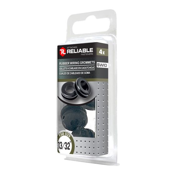 Rubber Wiring Grommets - 13/32" - 4/Pkg