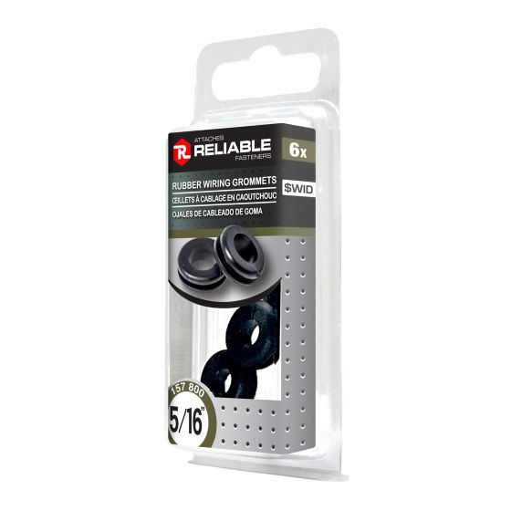Rubber Wiring Grommets - 5/16" - 6/Pkg
