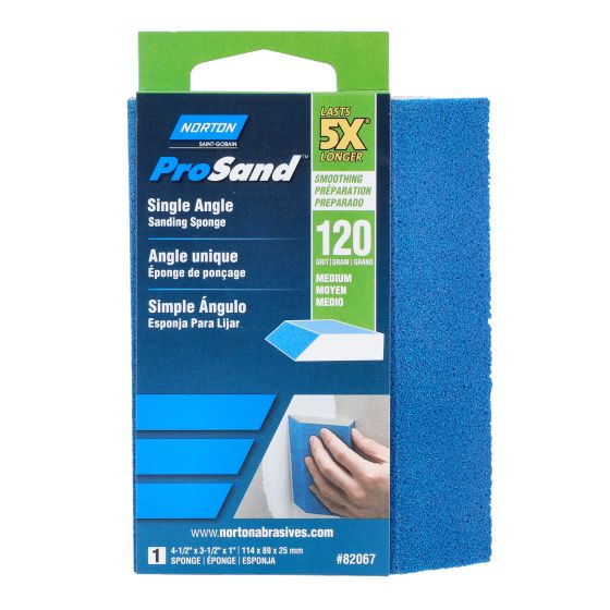 Éponge abrasive biseautée, grain 120