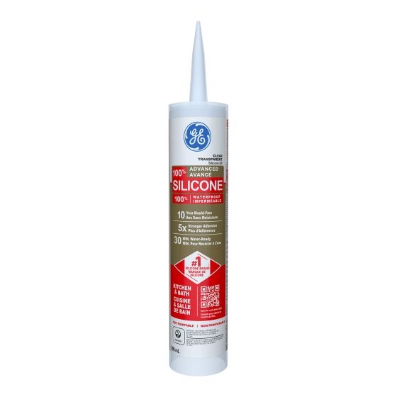 100% Silicone Sealant - Kitchen/Bath - 298ml - Clear