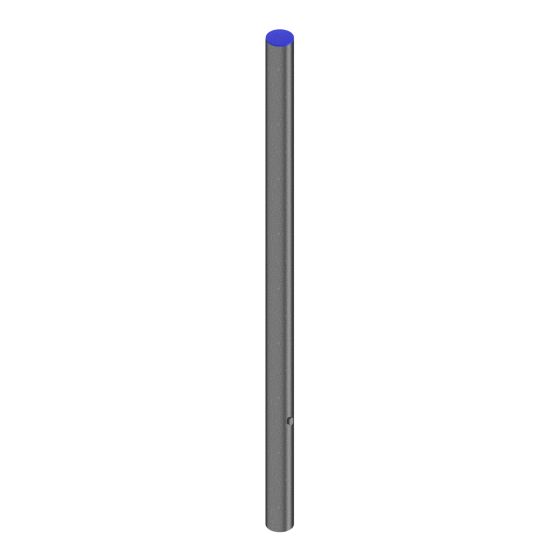 Bare Round Fence Post - 2.13 m