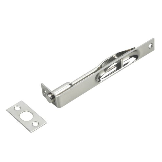 Flush bolt - Brushed nickel - 6"