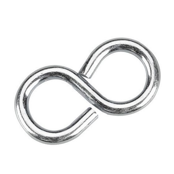 Closed "S" hook - 10 mm x 1 1/4 in x 3 mm